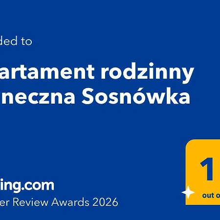 Rodzinny Słoneczna Apartamento Sosnówka